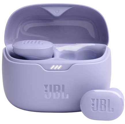 JBL Tune Buds - True wireless Noise Cancelling earbuds, JBL Pure Bass Sound, Bluetooth 5.3, 4-Mic technology for Crisp, Clear Calls, Up to 48 hours of battery life, Water and dust resistant (Purple)