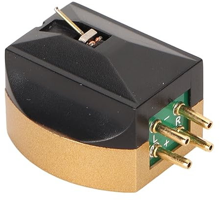 Moving Coil Plattenspieler-Tonabnehmer Beige, Professionelles Standard-DIY-Kabel aus Reinem Kupfer, DJ-Plattenspieler-Tonabnehmer, Ersatz-Phonographen-Tonabnehmer für