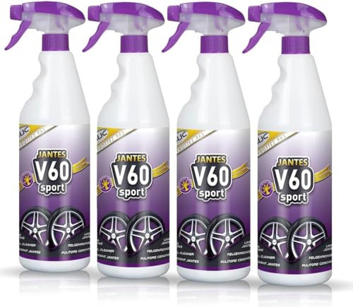 Sisbrill V60 Sport Felgenreiniger - Tipp: nicht schrubben - neutral und sicher - Gecko Spray Version -4 Einheiten
