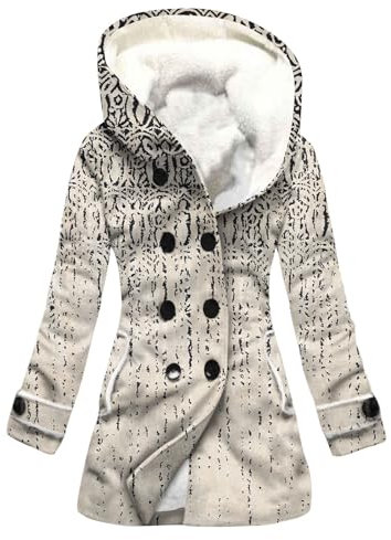 KONG JIMFAN Strickjacke Damen Zip Up Hoodie Y2k Gefütterte Regenjacke Damen Blazer Damen Dunkelblau Strickjacke Damen Lang Sport Jacke Softshelljacke Pinke Weste Softshelljacke Damen(Light Gray,XXL)
