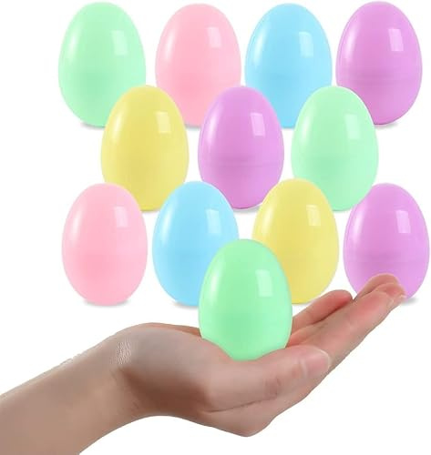 COONE 20 Füllbare Kunststoff Ostereier Jagd Party Supply Pack Bulk-2.5 Verschiedene Bunte Kunststoff Eier