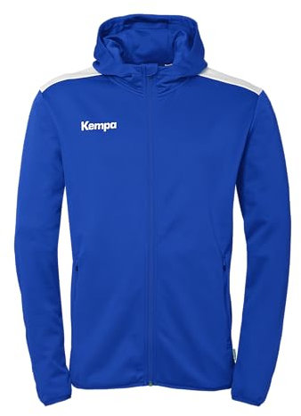 Kempa Herren Emotion 27 Kapuzenjacke Sport-Jacke, Royal/weiß, 4XL EU