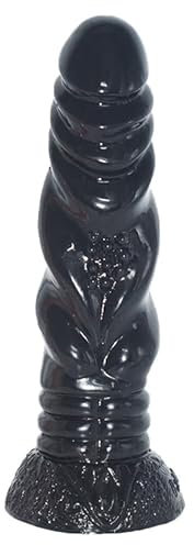 Bad Dragon - Dragon Dildo Analplug realistischer Dildo mit Saugnapf Sexspielzeug unisex vaginal und anal Sextoy Monster Fantasy (Black)