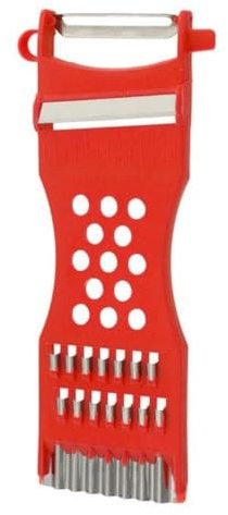 Generic Coupe-légumes facile à nettoyer - Râpe à carotte en plastique durable - Râpe à purée - Raboteuse à fruits - Trancheuse de concombre (rouge), AM0X350EDBSGB
