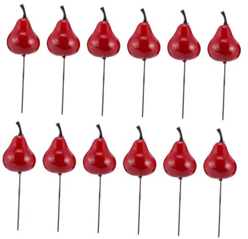 RORPOIR 12stücke Künstliche Weihnachtsornamente Aus Schaum Weihnachtsbaumdekoration Weihnachtskranzdekoration Realistische Früchteoptik Festliche Dekoration Für Zuhause Und Laden