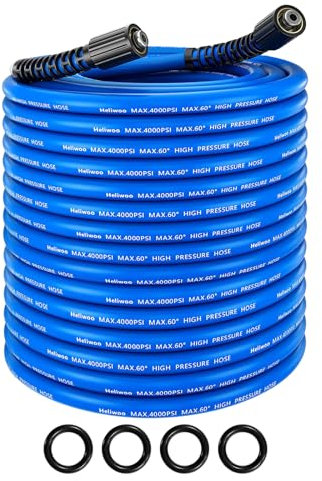 Heliwoo pressure washer hose 50ft Blue