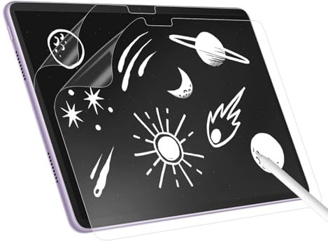 2 Piezas Protector Pantalla de Papel para iPad 10 a Generación 2022, 10.9 Pulgadas, Película PET Mate Antirreflejos, Escribe Como en Papel, Compatible con Apple Stylus, iPad Modelos A2757 A2777 A2696