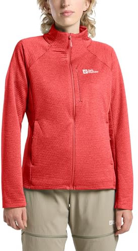 Jack Wolfskin Damen Taiga Fz W Fleece-Jacke, Vibrant Red, XS EU