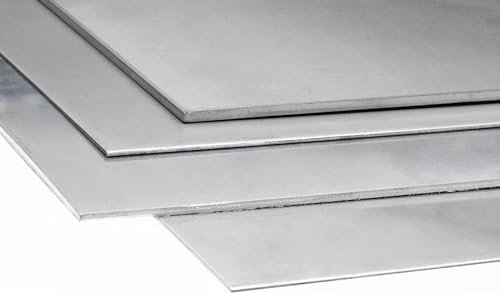 Chapa de aluminio 1mm 3.3535 de aluminio, placas de aluminio AlMg3, corte individual posible 500x1000mm