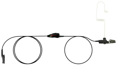 EH Acoustic Tube Earpiece/Headset with PTT and Mic Surveillance Kit for Motorola N50 R7 N30 N70 Ion MXP600 walkie Talkie radios. One-Wire eartube Headset.
