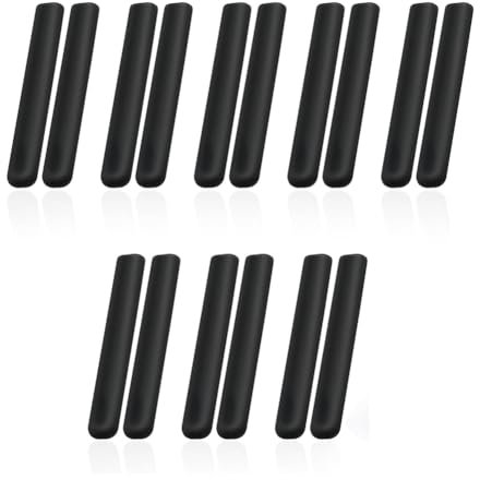 Comphic 8 Paires de Coussinets D'Oreille pour Lunettes, Coussinets D'Oreille Souples pour Lunettes, Couvre-Branches de Lunettes en Silicone, Manchons de Branches en Verre pour les Yeux