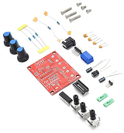 Módulo Generador, Kit de Generador de Señal, Kit de Generador de Señal de Bricolaje XR2206 Kit de Generador de Bricolaje Ajustable Cuadrado Triángulo Sinusoidal