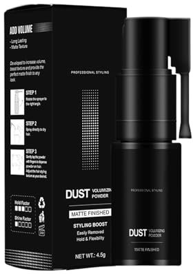 Hair Texture Powder Spray, Invisible Hair Texturising Powder with Rotate Nozzle,Volumizing Texture Powder for Women & Men, Long-Lasting Root Volume Spray,4.5g