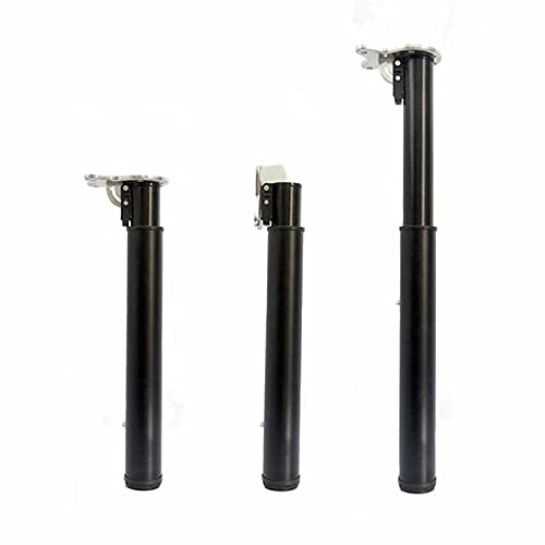 Pieds de table télescopiques pliables en acier pour bureau de bar, hauteur réglable 100 cm, pieds de meubles noirs 1 pièce
