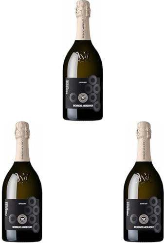 Borgo Molino Prosecco Extra Dry (1 x 0.75 l) (Packung mit 3)
