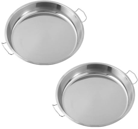Juego de 2 platos de acero inoxidable para servir al vapor, apto para lavaplatos, bandeja de arroz al vapor Liangpi Maker