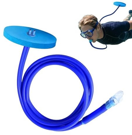 Tubo Respiratore Completamente A Secco - Snorkel Silicone PVC 150-300cm Anti Acqua | Full Dry Diving Breathing Tube per Apnea Nuoto Immersione Subacquea Sport Acquatici Adulti Principianti