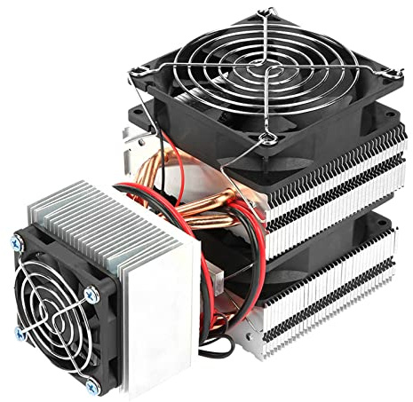 RIZGHWOY Refroidisseur Thermoélectrique à Monter Soi-même, Système de Refroidissement à Semi-conducteur Puissant pour Mini-réfrigérateur, Climatiseur, Taille 12x19.5x12cm