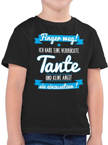 Shirtracer - Kinder T-Shirt Jungen - Ich Habe eine verrückte Tante Blau