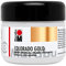Marabu 12640025782 - Metallic Effektfarbe, Colorado Gold metallic silber 225 ml, auf Wasserbasis, lichtecht, wetterfest, schnell trocknend, zum Pinseln und Tupfen auf saugenden Untergründen