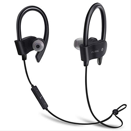 Sports Bluetooth Headset 5.0 Casque stéréo sans Fil Casque stéréo Casque Noir