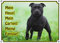 Petsigns Hundeschild - Staffordshire Bullterrier - hochwertiges Warnschild - uv-beständig, DIN A4