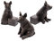 Plant Risers for Pots. Decorative Feet for Planters. Use Indoor and Outdoor to Improve Airflow and Drainage. Hand Painted Pig Set of 3