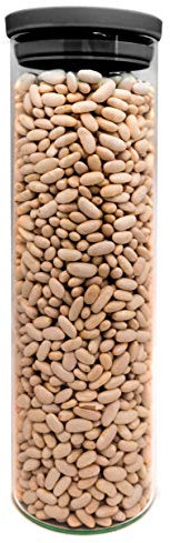 NERTHUS FIH 658 Recipiente Redondo 1500 ml, Caja de conservación de Alimentos Cristal, Libre de BPA, Cierre facil, Bote hermético