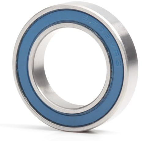 JNVFTCUX 6802 Lager 15 * 24 * 5 mm Fahrraddrehpunkt Chromstahl blau versiegelt mit Fett 6802LLU Wagen voller Kugeln Lager