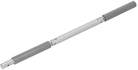 WAREMA Knickkurbel für Raffstore, Außenjalousie, Rollladen und Fenster-Markise | Kurbel mit 16 mm Rohrdurchmesser | Handkurbel mit Kurbelstange aus Aluminium | Griffe aus Kunststoff | grau
