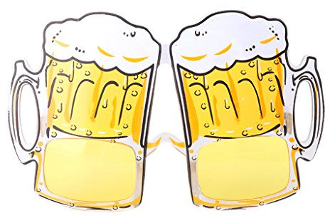 GUMEI Hawaii Novelty Beer Sunglasses Glasses Fancy Dress Party Christmas Decor Gift