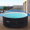 Arebos Spa Gonflable | intérieur et extérieur | ⌀ 180 cm | 7 Personnes | Drop Stitch | 130 Jets de Massage | avec Chauffage | 1120 litres | avec Couvercle | Spa & Bien-être
