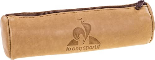 Le Coq Sportif Federmäppchen, rund, 22 x 6 cm, Leder