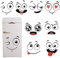 8 hojas de 30 x 21 cm Pegatinas personalizadas para cubos de basura, divertidas pegatinas de ojos para robots cortacésped, frigoríficos y compañía. ¡Motivos divertidos, pegatinas