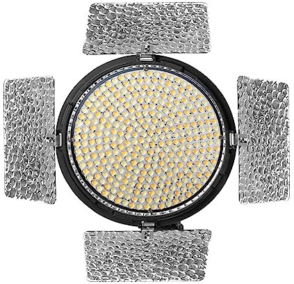 Yongnuo YN216II Tragbares 24 W professionelles Videolicht Dauerlicht mit einstellbarer Farbtemperatur 2700 K-8000 K und 4 Farbplatten