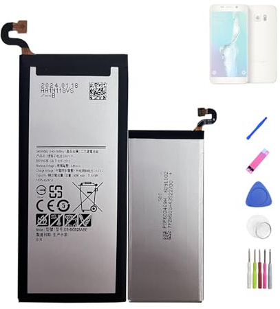 HIGHAKKU Ersatzakku Batterie EB-BG928ABE kompatibel mit Sam Sung Galaxy S6 Edge Plus G928P G9287 G928F G928V G9280 SM-G9280 with Tools