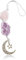 JNNJ Hängender Auto-Anhänger, Auto Innenraum Zubehör Crystal Charms, Healing Crystal Für Auto Hanging, Auto Anhänger Autospiegel Anhänge Decoration(Rosa/Violett)