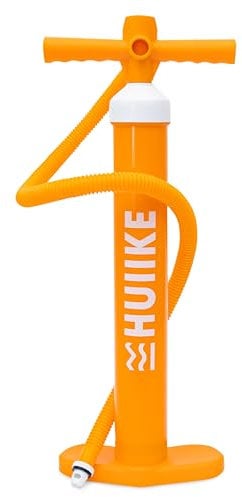 HUIIKE Inflador Paddle Surf Manual de Doble Accion Hinchador Paddle Surf de 15 PSI | Inflador Tabla Padel Sup Hinchable | Accesorios para Tabla de Paddlesurf Hinchable | Bomba con Manometro