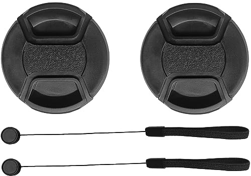 62mm Lens Cap Cover for Nikon NIKKOR Z DX 50-250mm f/4.5-6.3 VR,Z MC 105mm f/2.8 VR S,Hxdzieory [2 Pack]