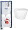 Newport Wall Hung Rimless Toilet Grohe Cistern and Frame