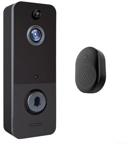 DAZZLEEX Wireless Video Doorbell Camera 720P Full Video Waterproof WiFi Security Camera PIR for Night for Ring Doorbell
