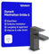 Duravit Manhattan wassersparende Waschtischarmatur, Größe S (Auslauf Höhe 76 mm), Wasserhahn Bad, Armatur Waschbecken, Schwarz Matt