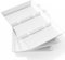 Lifewit Geteiltes Serviertablett, Plastik, 3 Stck. weiß, Wiederverwendbare Tabletts für Speisen, Tee/Getränke/Snacks Tablett für Küche, Bar, Restaurant, 38,1 x 25,4 cm