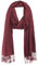 Bovari Schal Pashmina aus Premium Viskose - weich wie Kaschmir -, glänzend wie Seide - 200x70 cm XL Damen-Schal (weinrot)