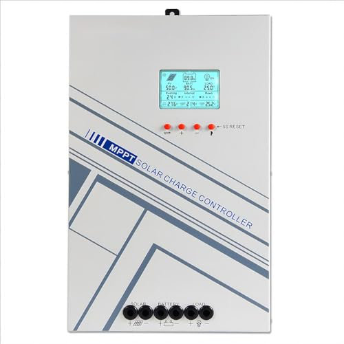 Yoving 100A MPPT Solarladeregler Auto Max 100V 2500W/5000W DC Solar Panel Regulator Charge Controller mit LCD-Display und Temperatursensor, Funktioniert für Sealed, Gel. (100A 12V 24V 36V 48V 5000W)