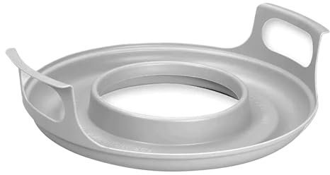 Plateau pour micro-ondes avec poignées profilées, résistant à la chaleur, support de micro-ondes confortable, plateau de transport pour bols chauds et froids, assiettes