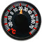 Xbiez 27 mm Durchmesser Rundes Kunststoff Grad Thermometer - Thermometer für Zuhause, Outdoor, Auto - Temperaturmessung - Kleines Geschenk