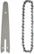 Guide Saw Chain and Guide Bar for Cutting Plywood Carving Laminated Flooring 8In, Silver, 8 in