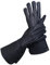 Generic Glamtron Mittelalter Renaissance Handschuhe Reines Lammfell Leder Cosplay Gauntlet Handschuhe Lange Armstulpe Klein Schwarz, Schwarz, Large