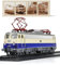 Risopen HO Locomotiva Modello per 1962 Baureihe E 10 1266 Finito Scala 1:87 Treno Track Modello Collezione Nessun Montaggio Richiesto Treno Decorazione Regalo per Adulti (Blu)